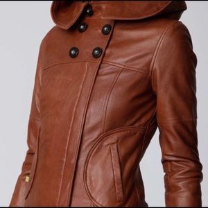 SOIA & KYO leather jacket sz S